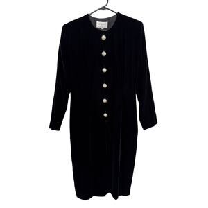 American Vintage SF Nights by Anita Kantor velvet formal dress large